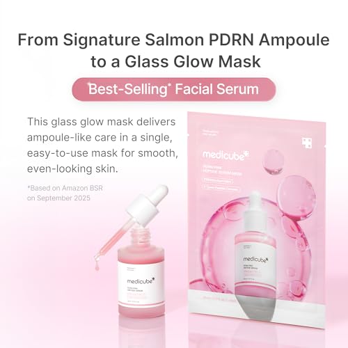 medicube PDRN Pink Peptide Ampoule Sheet Mask 10EA - Product Imagery