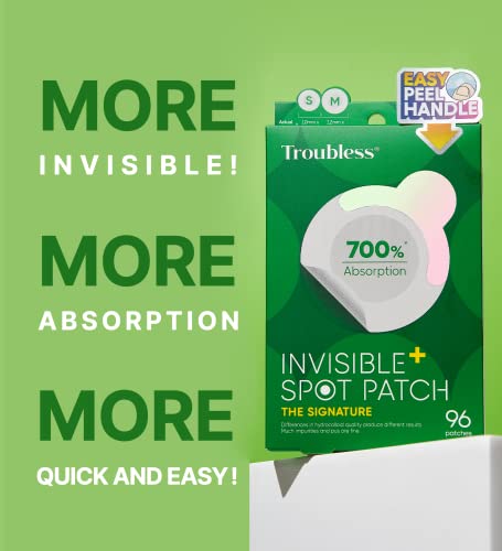 Troubless Invisible Pimple Spot Patch - 96 Ultra Thin Acne - Product Imagery