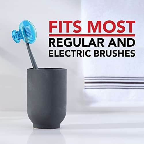 Steripod Clip-On Toothbrush Protector, Green/Blue, 2 Count - Product Imagery