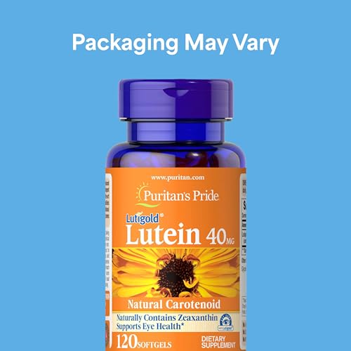 Puritan's Pride Premium Lutigold™ Lutein Carotenoid 40mg with - Product Imagery