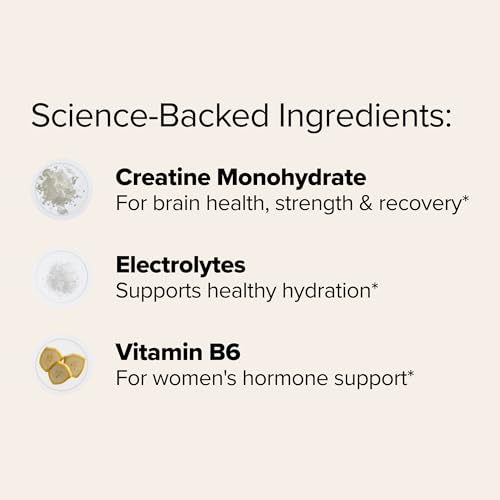 FLO Women's Creatine + Electrolytes for Strength & Tone – 30 - Product Imagery