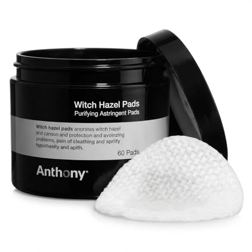 Anthony Witch Hazel Pads Pore Cleaner, 60 Count - Product Imagery