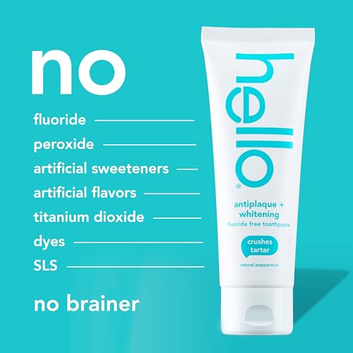 Hello Antiplaque and Whitening Fluoride Free Toothpaste, 5 Oz - Product Imagery