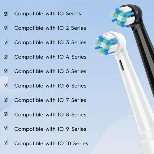 8 Pack IO Replacement Heads Compatible with Oral B iO Electric - Product Imagery