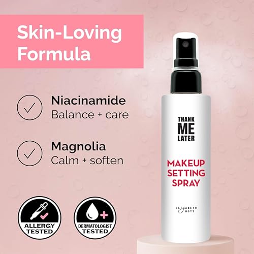 Elizabeth Mott Thank Me Later 3-in-1 Dewy Makeup Setting Spray, - Product Imagery