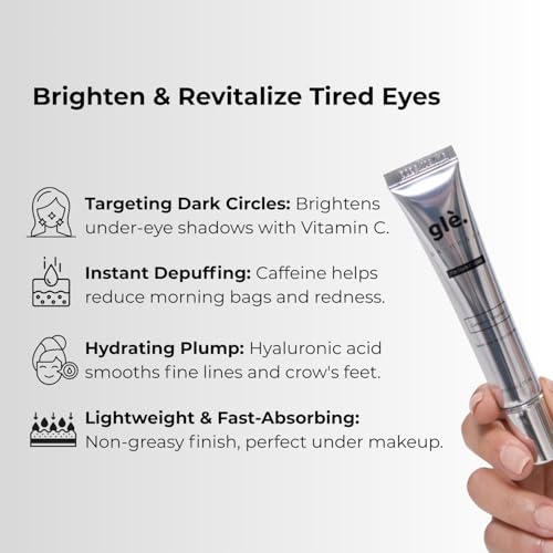 Gle Vitamin C Eye Serum for Dark Circles, Eye Wrinkles and - Product Imagery