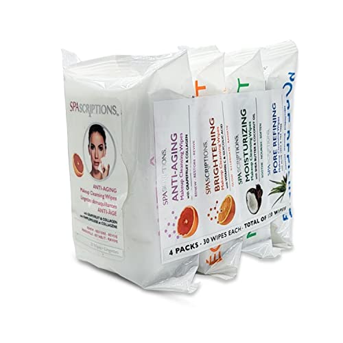 SpaScriptions Multi-Ingredient Facial Makeup Remover Cleansing - Product Imagery