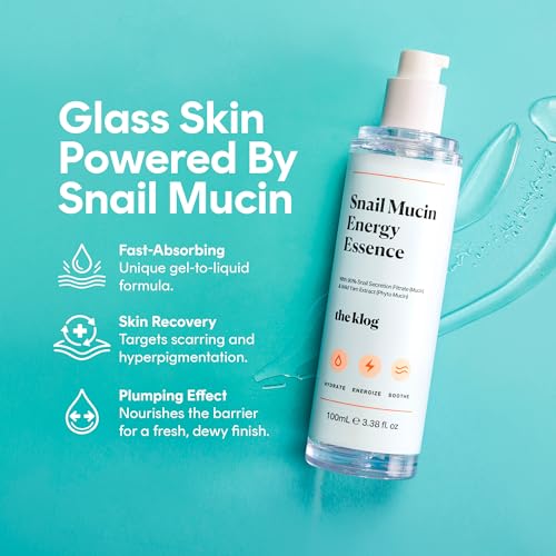 The Klog Snail Mucin Energy Essence, 90% Snail Mucin, 100ml - Product Imagery