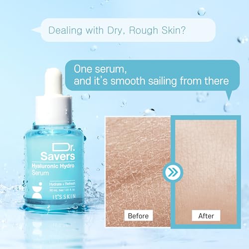 Dr. Savers Hyaluronic Acid Face Serum, Korean Skincare, 1.01 Fl - Product Imagery