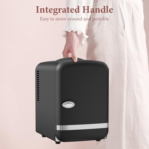 Xbeauty Retro Mini Fridge, Compact Refrigerator with 4L - Product Imagery