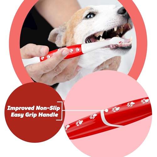 Pet Toothbrush for Dogs, Cats with Soft Bristles - Easy Teeth - Product Imagery