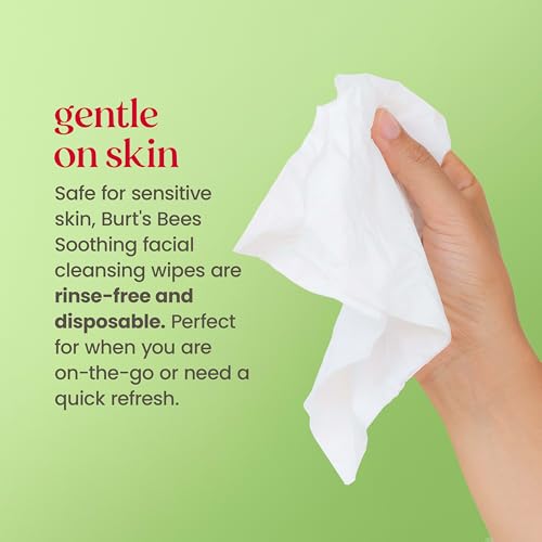 Burt's Bees Soothing Fragrance Free Facial Towelettes, 30 ct., - Product Imagery