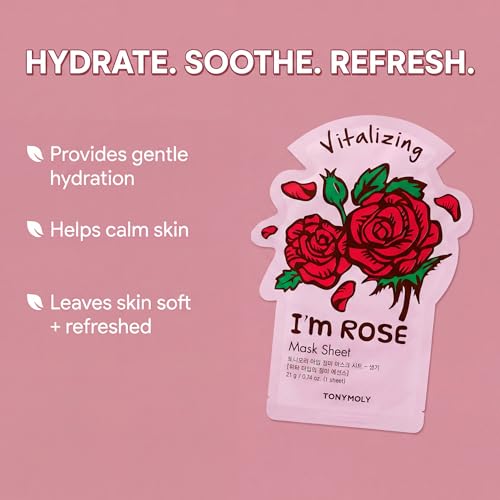 TONYMOLY I'm Face Sheet Masks - Hydrating & Soothing Korean - Product Imagery