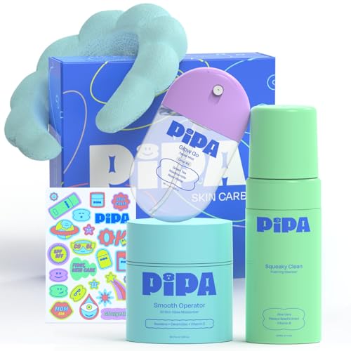 Pipa Skincare Cleanser, Moisturizer & Facial Mist Girls Birthday - Product Imagery