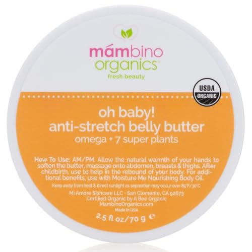 Mambino Organics Oh Baby! Belly Butter, Belly Balm for Pregnant - Product Imagery