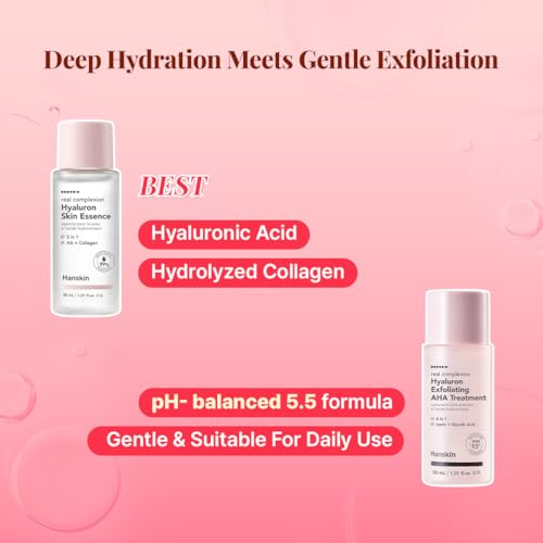 Hanskin Youth Energy On The Go Kit, Retinol & AHA Skincare Set, - Product Imagery