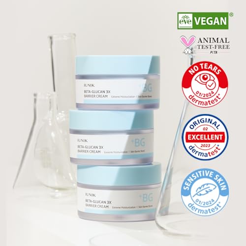 IUNIK Beta-Glucan 3X Barrier Cream - Deep Hydration & Repair - Product Imagery