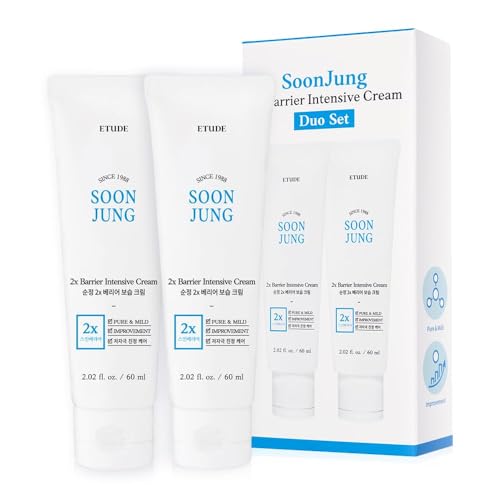 ETUDE SoonJung 2x Barrier Repair Cream Duo, 2.02 fl oz x 2 - Product Imagery