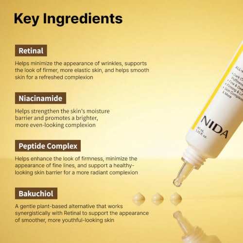 NIDA Revive Eye Cream For Face And Neck | Probiotics Lystate - Product Imagery