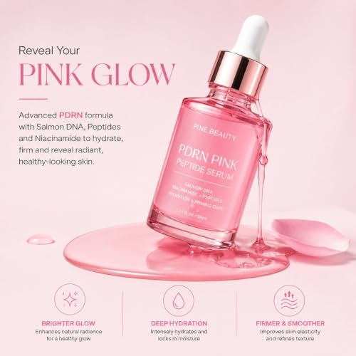 PDRN Pink Peptide Serum with Salmon DNA – Pink Glow Serum with - Product Imagery