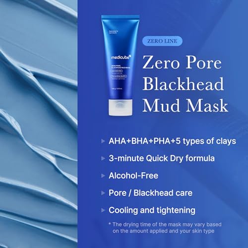 medicube Zero Pore Blackhead Mud Mask - Pore Cleansing & Gentle - Product Imagery