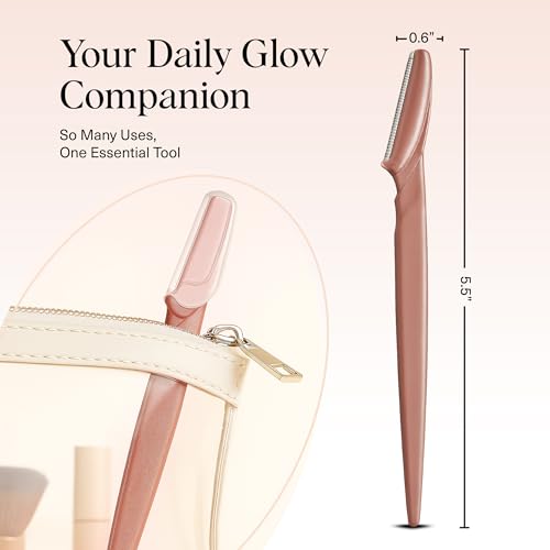Kitsch Dermaplane Razor for Women Face – Terracotta, 6 pcs - Product Imagery