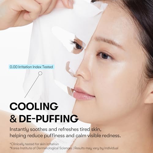 VT COSMETICS Cryo Ice Cool Mask, 30 Sheets, Hydrating Korean - Product Imagery