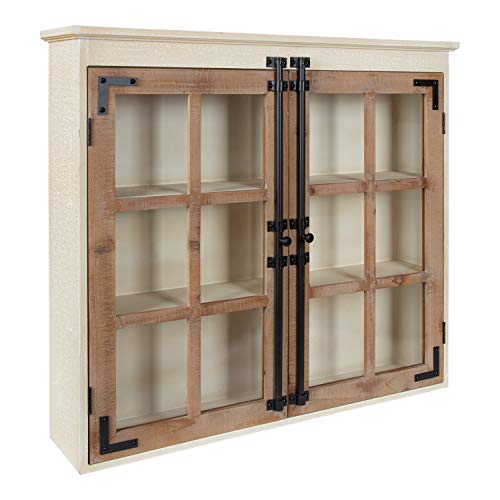 Kate and Laurel Hutchins Decorative Farmhouse Wood Wall Cabinet, - Product Imagery