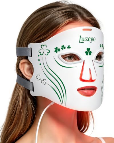 Luzeyo FDA Cleared Red Light Therapy Mask for Face - 2026 Upgraded Led Face Mask