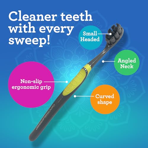 GuruNanda Butter on Gums Charcoal Toothbrush - 8000+ SoftexTM - Product Imagery
