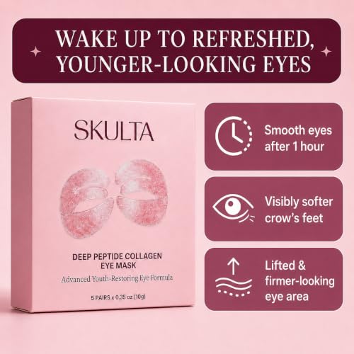 Deep Peptide Collagen Eye Mask, 3-Piece Full Eye Contour - Product Imagery