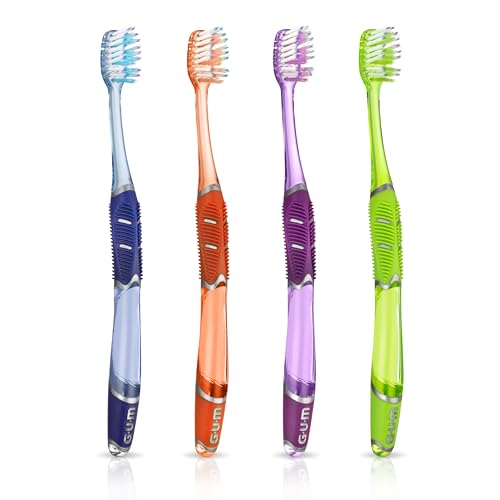 GUM Deep Clean Technique Soft Toothbrush, Compact Head, 1 Count - Product Imagery
