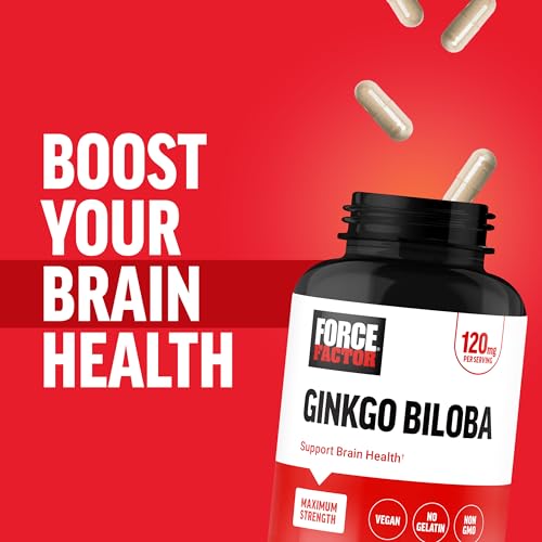 Force Factor Ginkgo Biloba Brain Health Supplement, Maximum - Product Imagery