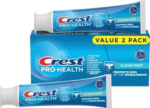 Crest Pro-Health Clean Mint Toothpaste (4.3oz) Twin Pack - Product Imagery