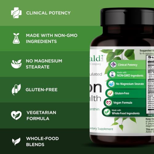 EMERALD LABS Vision Health, 60 Vegetable Capsules (30-Day Supply) - Product Imagery