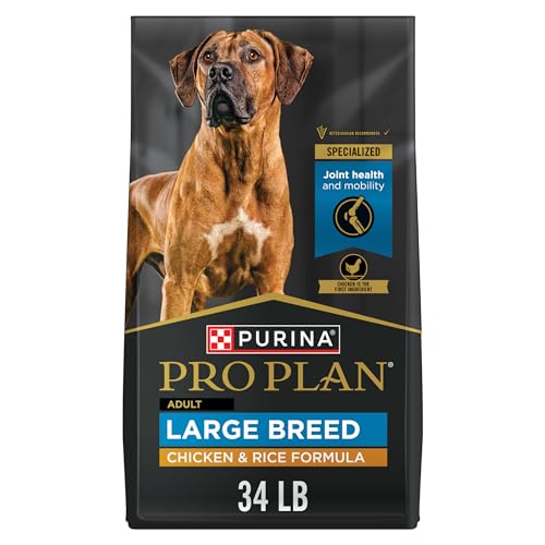 Purina Pro Plan Large Breed Dry Dog Food, Chicken & Rice, 34 lb - Product Imagery