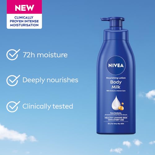 Nivea Nourishing Lotion Body Milk Richly Caring For Very Dry - Product Imagery