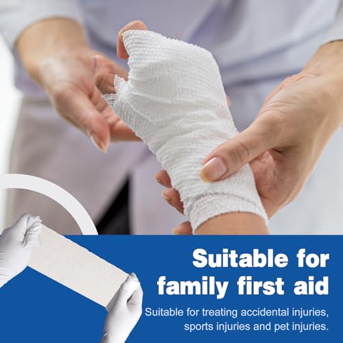 AZEN 25 Pack Gauze Rolls Bandages, 3 in x 4.1 Yards, Premium - Product Imagery