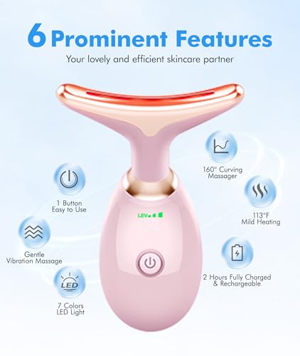 SDKWDH Red-Light-Therapy-for-Face-and-Neck, 7 Color Face - Product Imagery