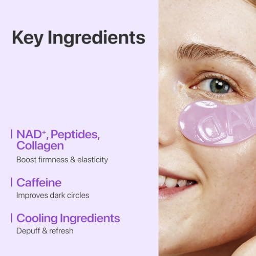 numbuzin No.9 Eye Patches, NAD+ Collagen Jelly Eye Masks with - Product Imagery