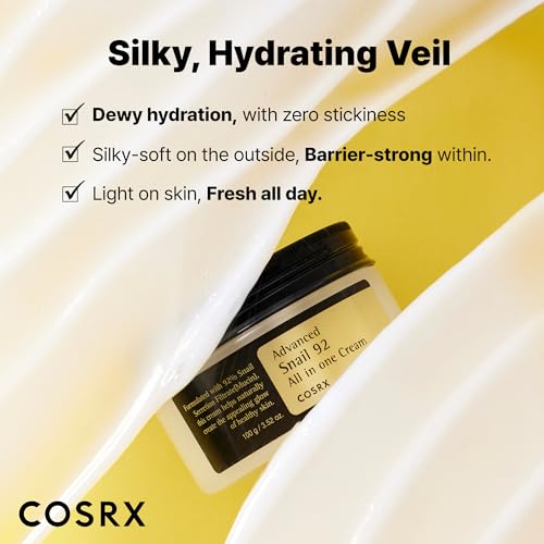 COSRX Snail Mucin 92% Face Moisturizer for Soft & Glowy Skin, - Product Imagery