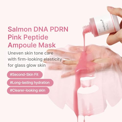 medicube PDRN Pink Peptide Ampoule Sheet Mask 10EA - Product Imagery