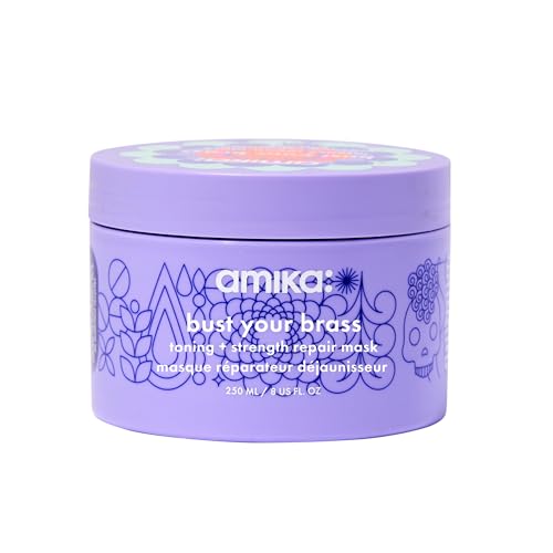 amika bust your brass toning + strength repair mask – Cruelty Free, an uplifting blend of bright pink grapefruit, juicy 