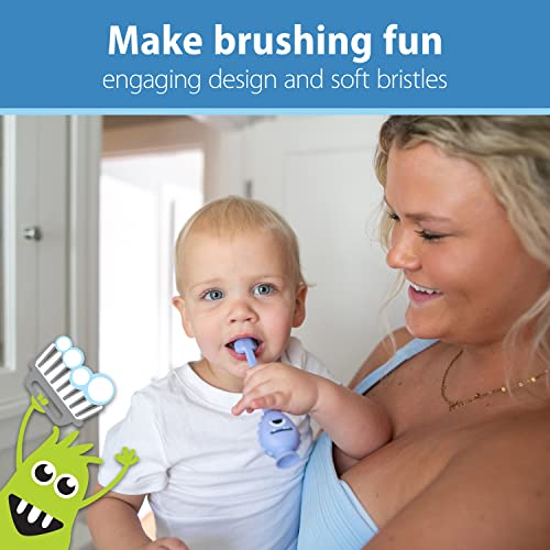Dr. Brown's ToothScrubber Toothbrush, Three-Sided Toddler - Product Imagery