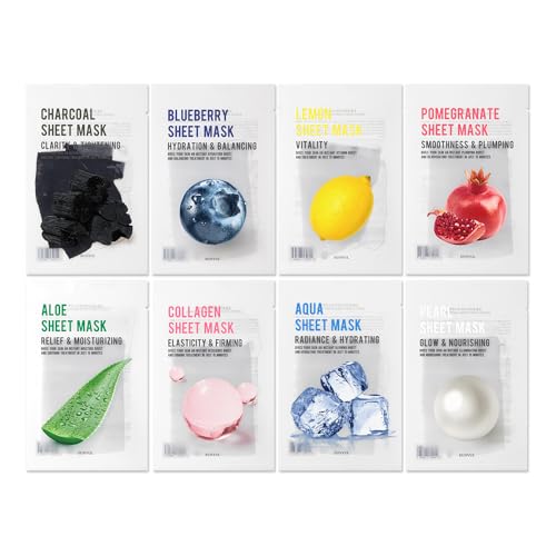 EUNYUL [PACK OF 16 Purity Facial Sheet Mask Pack 16 types Korean - Product Imagery