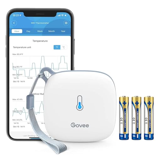 Govee WiFi Thermometer Hygrometer H5179 with App Notification Alert – Plastic