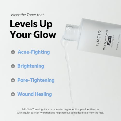 TIRTIR Milk Skin Rice Toner Light | Instant Hydration with 4% - Product Imagery