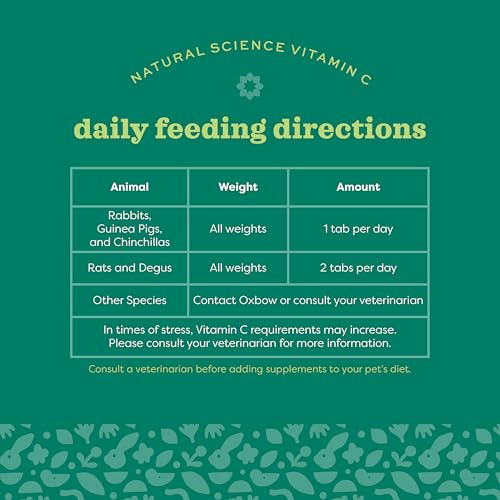 Oxbow Vitamin C Guinea Pig Supplement, High-Fiber Timothy Hay, - Product Imagery