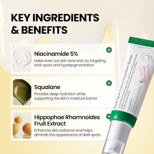 AXIS-Y Dark Spot Correcting Glow Serum - 5% Niacinamide Dark - Product Imagery