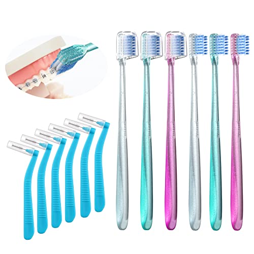 Fregum V-Shaped Orthodontic Toothbrush for Braces with - Product Imagery